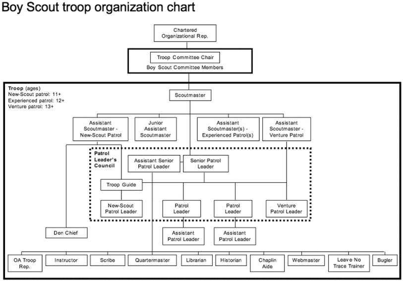 Boy Scout Troop Chart